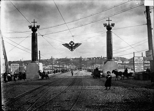 Cảng sông ở Nizhny Novgorod.