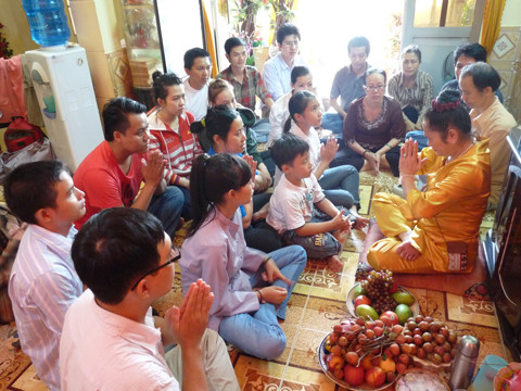 Một "thánh" khác đang hành nghề. Ảnh: Internet.