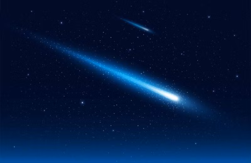 Sao băng: Hiện tượng sao băng xảy ra khi những viên đá nhỏ va chạm với bầu khí quyển Trái Đất và bốc cháy thành những tia sáng. Điều này có vẻ như không xảy ra hằng ngày song thực tế là sao băng xảy ra vài lần trong 1 tiếng. Theo Khoa Thiên văn học tại Đại học Cornell, bạn có thấy thấy sao băng 10 - 15 phút/lần khi nhìn lên bầu trời không bị ô nhiễm ánh sáng.