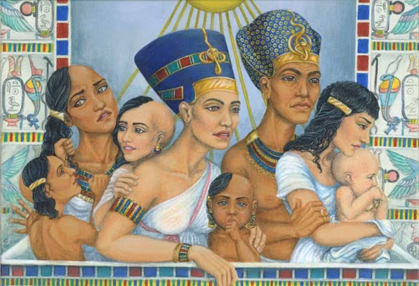 1. Mái tóc thể hiện địa vị: Vào thời Ai Cập cổ đại, kiểu tóc của mỗi người thể hiện địa vị xã hội của họ. Người giàu thường đội tóc giả trong khi những tầng lớp khác để tóc dài tự nhiên hoặc tết thành một cái đuôi phía sau. Những cậu bé Ai Cập đến 12 tuổi thường cạo trọc đầu để chống nóng.