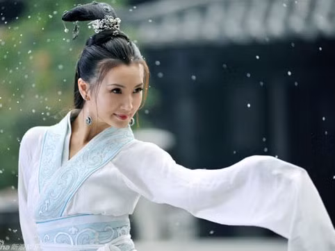 Nhân vật Điêu Thuyền trong một bộ phim do Trần Hảo thủ vai.