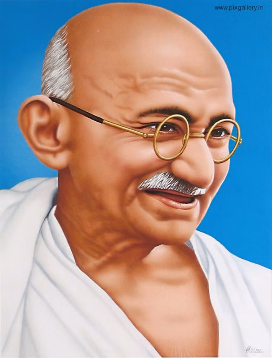 Mohandas Gandhi tên đầy đủ là Mohandas Karamchand Gandhi, sinh ngày 2/10/1869 tại Porbandar, Kathiawar, phía Tây Ấn Độ. Ông theo học ngành luật ở London (Anh). Đến năm 1893, ông đến Nam Phi và dành 20 năm để chống lại hệ thống luật phân biệt đối xử nhằm vào người Ấn Độ. Năm 1914, ông trở về nước và trở thành anh hùng dân tộc khi chỉ đạo cuộc kháng chiến chống chế độ thực dân Anh và góp phần giúp đất nước giành được độc lập.