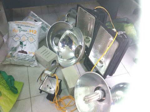 Những dụng cụ chế biến cần sa của Đỗ Hải Nam.