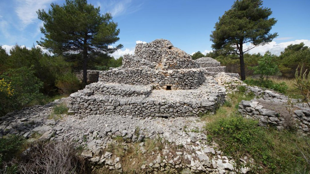 Vì vậy cư dân của hòn đảo Kaprije đã xây dựng những bức tường đá này để ngăn cách cây trồng từ những năm 1800