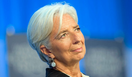 Bà Christine Lagarde, Giám đốc Quản lý Quỹ Tiền tệ Quốc tế.