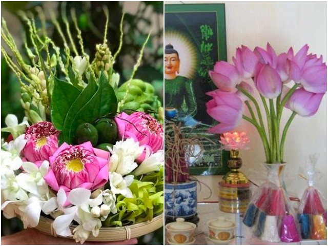 Vào Rằm tháng 7, các gia đình thường làm lễ cúng chư Phật và thần linh. Giờ cúng thường là vào buổi sáng hoặc trưa, từ 10 - 12h. Mâm cúng rằm tháng 7 dành cho các vị chư Phật gồm những món chay, đảm bảo thanh tịnh nhằm thể hiện sự kính trọng, tuân theo luật nhân quả, tránh sát sinh.