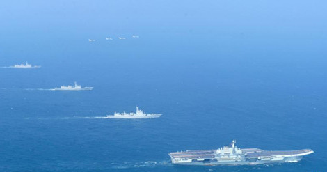 Một đơn vị không quân được triển khai phối hợp với Liêu Ninh ở Biển Đông.