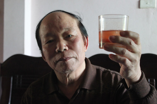 Nước cây Cùn Tịu sau khi sắc.