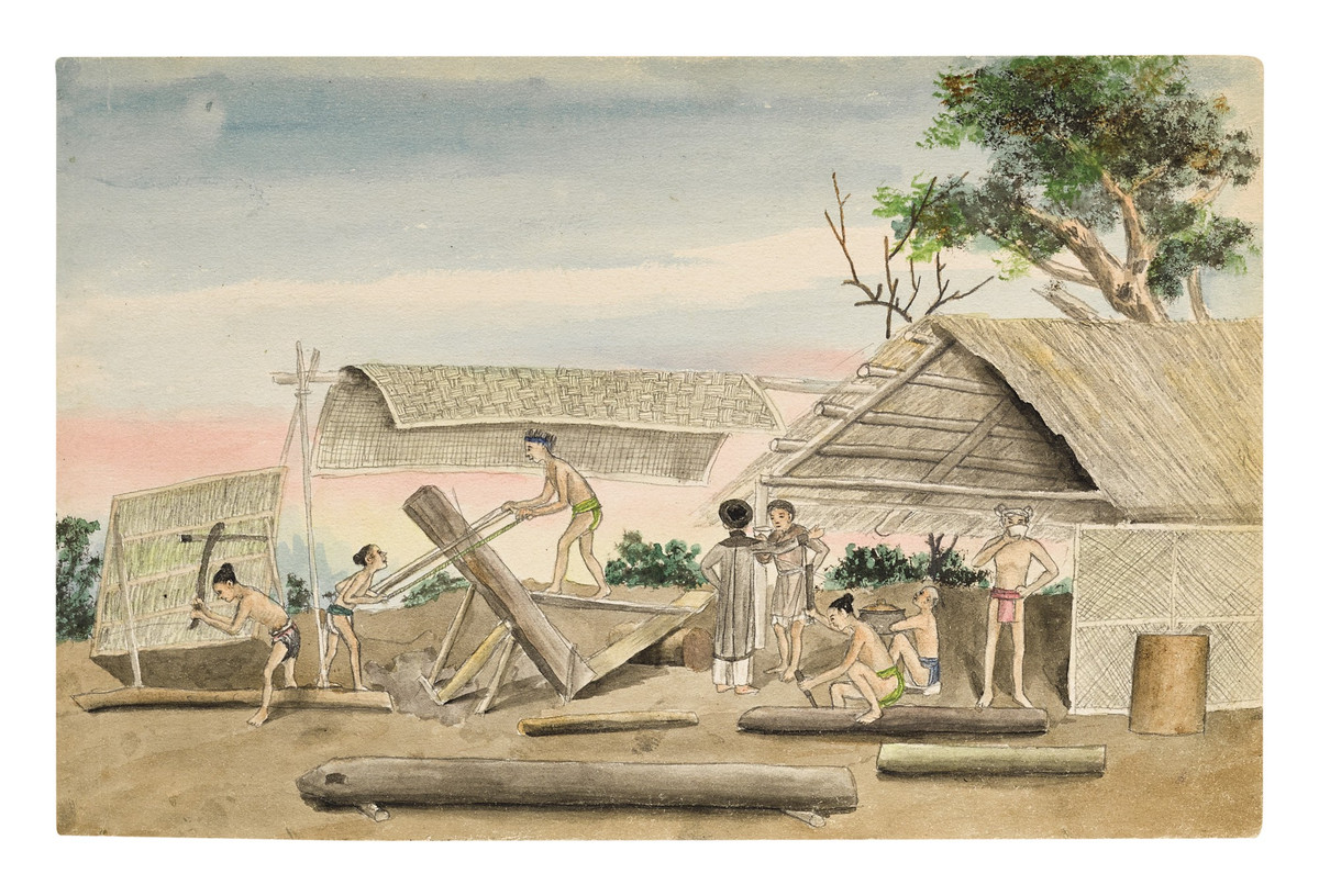 Xưởng cưa xẻ gỗ.