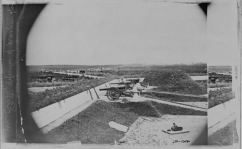 Pháo đài Carroll, một công trình phòng thủ của Washington DC, gần Giesboro.