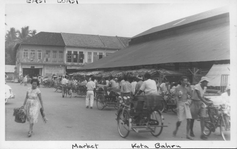 Một khu chợ ở Kota Bahru.