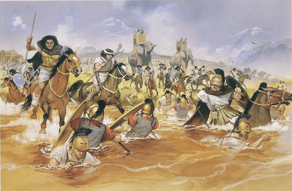 Bị khiêu khích bất ngờ, Sempronius Longus lập tức cho quân vượt sông để tử chiến với Hannibal. Quyết định có phần nóng vội này đã khiến người La Mã phải trả giá đắt. Phía La Mã đã phải lội nước ngang tới ngực dưới mưa tuyết, lại chưa kịp ăn sáng nên thể lực hao tổn rất nhanh.