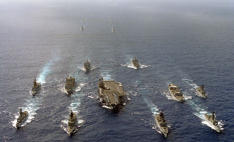 Nhóm tác chiến tàu sân bay USS Kitty Hawk (CV-63).