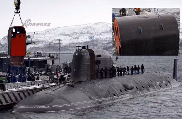 Hình ảnh khá hiếm, rõ nét nhất về khoang cứu hộ khẩn cấp trên tàu ngầm hạt nhân tấn công Project 885 Yasen của Hải quân Nga.