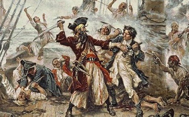 Theo sách Lịch sử thế giới trung đại, Caribe (Trung Mỹ) là vùng nổi tiếng nhiều cướp biển trong thế kỷ 18, bởi nơi đây có rất nhiều tàu bè qua lại. Hàng loạt vụ cướp bóc đã xảy ra ở vùng Caribe trong thời gian này. Khi đó, khoảng 2.000 hải tặc hoạt động tại vùng này. Ảnh: Wikipedia.