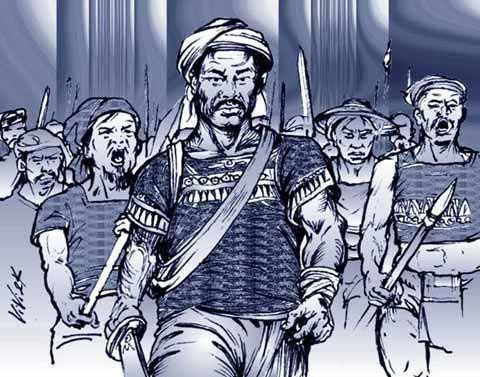 Giống như Tự Đức, Mai Hắc Đế (Mai Thúc Loan) cũng nổi tiếng về lòng hiếu thảo. Xuất thân từ đứa trẻ mồ côi cha, ông sống với mẹ nghèo. Một lần, mẹ ông vào rừng đốn củi bị hổ vồ. Mai Thúc Loan cùng dân làng vào rừng giết hổ báo thù cho mẹ.