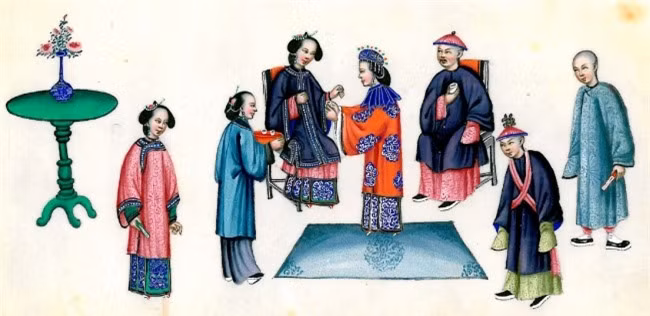 Một người phụ nữ Trung Quốc có thể bị chồng bỏ nếu cô ấy nói quá nhiều. Ở Trung Quốc cổ đại, phụ nữ hầu như không có quyền và được coi là tài sản của chồng. Người phụ nữ thường gặp chồng lần đầu tiên trong đám cưới. Lý do để một người đàn ông ly hôn là: vợ không đẻ con trai, mắc bệnh hiểm nghèo, bệnh truyền nhiễm, ghen tuông, nói quá nhiều... 