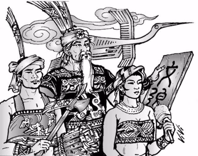 Theo sách "Việt sử giai thoại", sau khi được Hùng Vương thứ 18 nhường ngôi, Thục Phán An Dương Vương cho dựng cột đá lập lời thề trên núi Nghĩa Lĩnh, ghi rõ: "Nguyện có đất trời lồng lộng chứng giám, nước Nam được trường tồn lưu ở miếu Tổ Hùng Vương, xin đời đời trông nom lăng miếu họ Hùng và gìn giữ giang sơn mà Hùng Vương trao lại; nếu thất hẹn, sai thề sẽ bị gió giăng, búa dập".