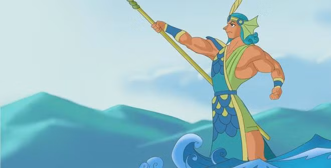 Theo thần tích, Tản Viên Sơn Tinh (Sơn Tinh) tên thật là Nguyễn Tuấn, là con rể của Hùng Vương thứ 18, chồng của công chúa Mỵ Nương. Tương truyền, nhờ mang “voi chín ngà, gà chín cựa, ngựa chín hồng mao” tới trước, Sơn Tinh lấy được công chúa Mỵ Nương làm vợ.