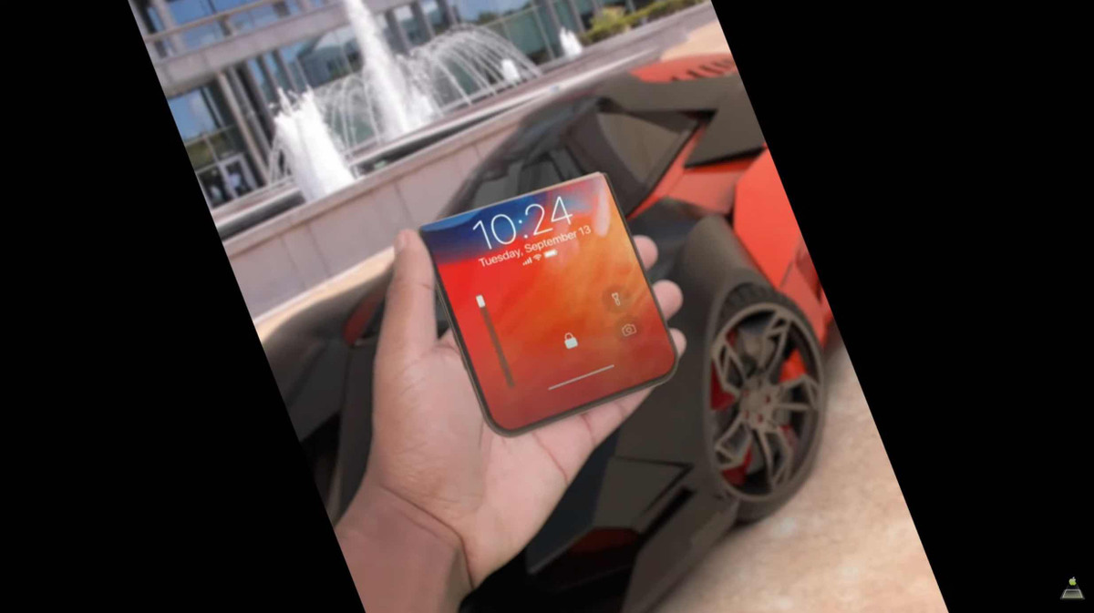 Trong đoạn video, thiết bị có kiểu dáng gập vỏ sò tương tự Samsung Galaxy Z Flip với 2 màn hình. Màn hình chính bên trong có thể gập, màn hình phụ phía ngoài hiện thông báo, thanh trượt cảm ứng để bật máy.