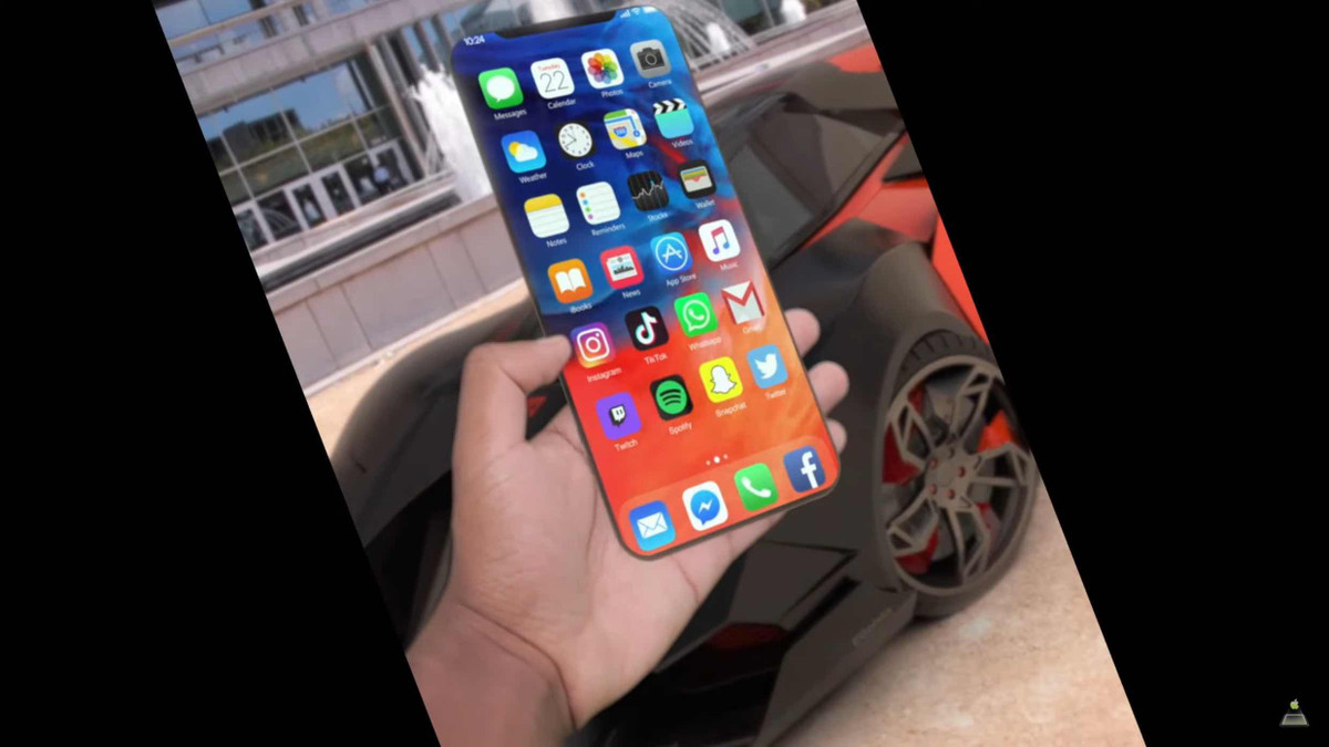 Khi mở ra, màn hình chính của chiếc iPhone 13 này có viền mỏng, phía trên là dải khuyết cho các cảm biến, chiều cao lỗ khuyết được rút gọn so với iPhone 12.