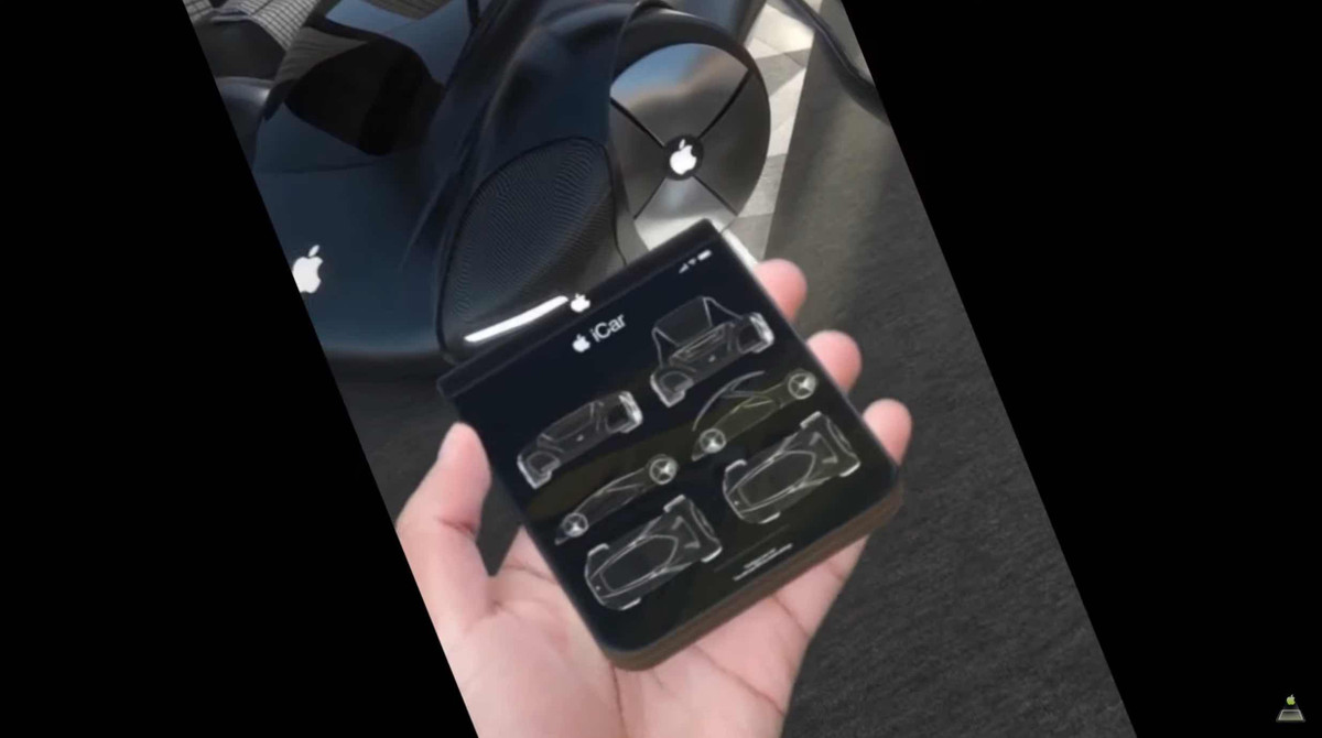 Ngoài 3 ý tưởng iPhone độc đáo, đoạn video cũng tiết lộ bản dựng xe hơi Apple Car, điều khiển bằng Siri và kính thông minh của Apple, tròng kính cũng là màn hình.