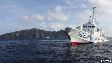 Tàu Trung Quốc trong khu vực biển mới áp dụng vùng nhận dạng phòng không mới.