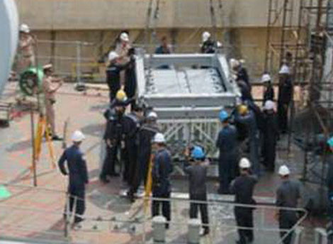 Bệ phóng thẳng đứng Mk41 triển khai lắp đặt trên tàu chiến Thái Lan.