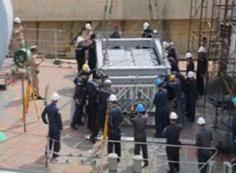 Bệ phóng thẳng đứng Mk41 triển khai lắp đặt trên tàu chiến Thái Lan.