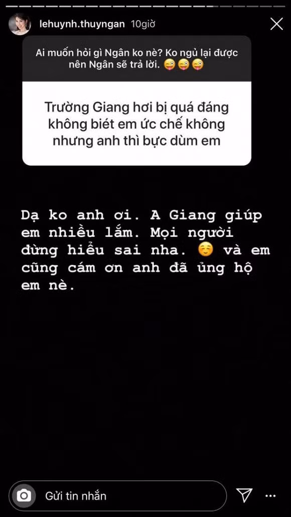 Lien tuc bi Truong Giang “khui” chuyen doi tu, Thuy Ngan thay sao?-Hinh-2