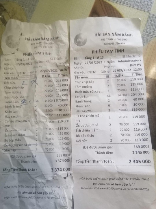 Khach an hai san 2 trieu, tinh tien 3 trieu: Quan Nam Ranh bi phat 25 trieu-Hinh-2