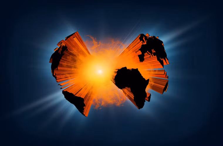 Bị thổi tung bởi các hạt vật chất hoặc phản ứng phản vật chất. Bạn sẽ cần khoảng 2,500,000,000,000 tấn hạt phản vật chất. Trong khi phản vật chất là hạt dễ vỡ nhất trong số các vật chất. Nó có thể được tạo ra với một số lượng nhỏ, sử dụng các máy gia tốc lớn. Chúng ta cũng cần một khoảng thời gian nhất định để tạo ra đủ số lượng hạt phản vật chất. Khi đó, bạn đã tạo ra được một quả bom đủ lớn để làm Trái đất nổ tung thành từng mảnh nhỏ.