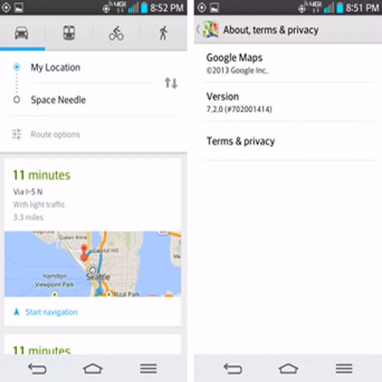 Google Maps thêm nhiều tính năng mới. Phiên bản cập nhật mới nhất của Google Maps dành cho Android ngoài việc sửa chữa các lỗi kỹ thuật của bản trước còn có thêm nhiều tính năng mới như tìm khách sạn, cho phép chức năng định hướng hiện trên điện thoại nhanh hơn, giới thiệu các tuyến đường kèm các điểm nhấn mạnh về tình hình giao thông…