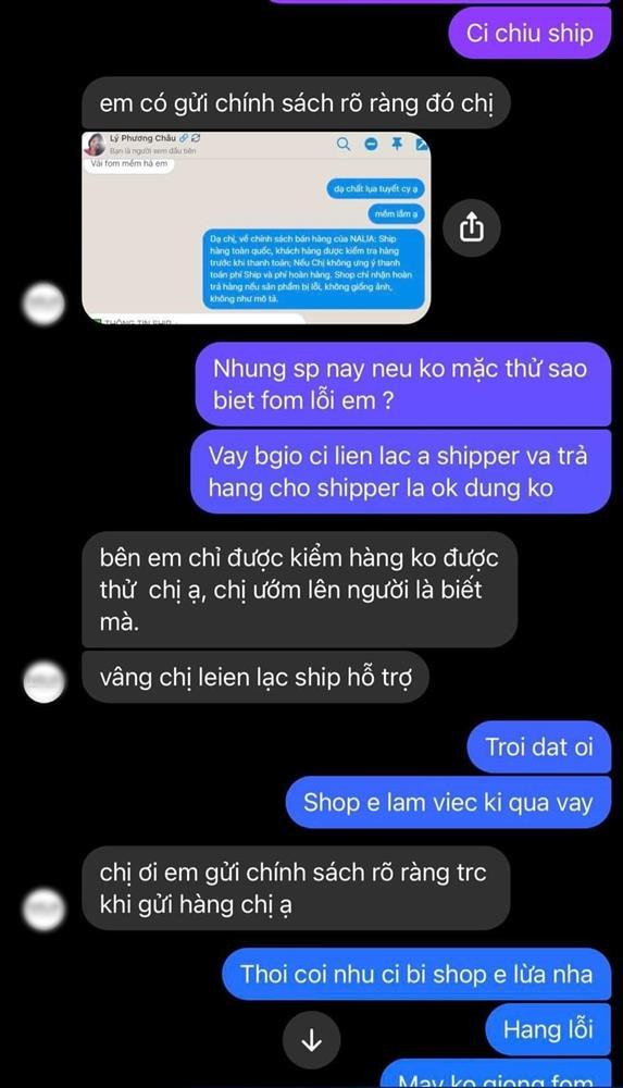 uy nhiên đến khi Lý Phương Châu đòi trả hàng thì shop từ chối vì lý do không kiểm tra hàng ngay khi shipper vừa đưa tới.