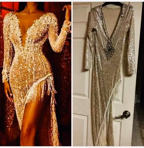 Những tưởng chỉ ở Việt Nam mới có cảnh "treo đầu dê bán thịt chó" khi mua hàng online nhưng Thu Phương mua đầm tại Mỹ cũng gặp sự cố trớ trêu thế này.