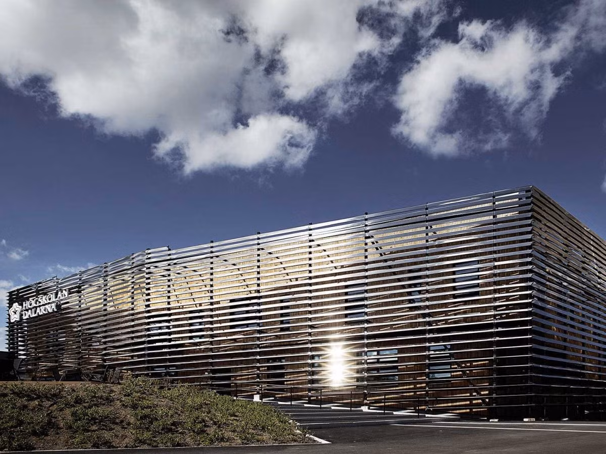 Công trình về giáo dục đại học và nghiên cứu: Thư viện Dalarna Media ở Dalarna, Thụy Điển.