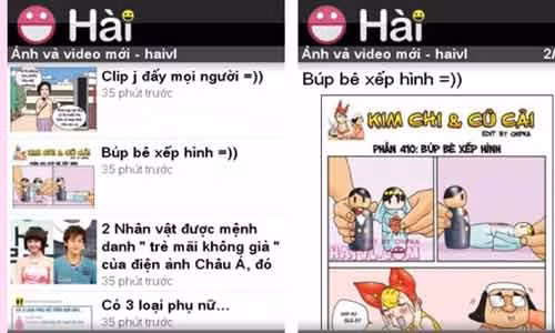 Ảnh chụp giao diện Haivl.com. (Nguồn: blackberryvietnam.net).