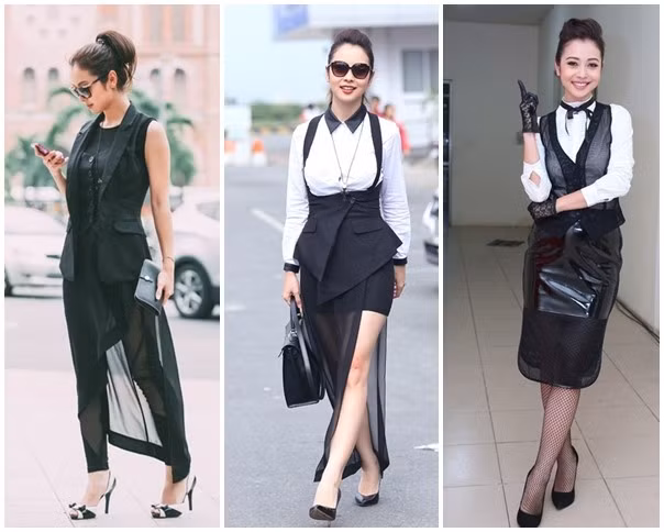 Tuy nhiên, hơn nửa năm 2014, phong độ thời trang của Jennifer Phạm lại cho thấy sự bất ổn trong cách chọn và mix trang phục không phù hợp ngoại hình, cá tính. Thậm chí, người đẹp thường xuyên góp mặt trong nhiều bình chọn mặc xấu. Thời gian Jennifer đảm nhận vai trò MC The Voice Kids cũng là lúc phong độ thời trang của người đẹp giảm sút. Cô thường xuyên diện những bộ cánh cá tính, không phù hợp vóc dáng, hoặc thiết kế quá rườm rà khiến hình ảnh người mặc kém thanh thoát.