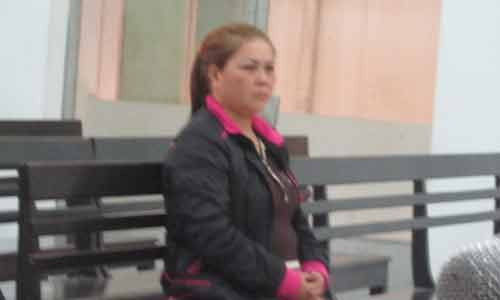 Người bị hại Nguyễn Thị Nở tại tòa.