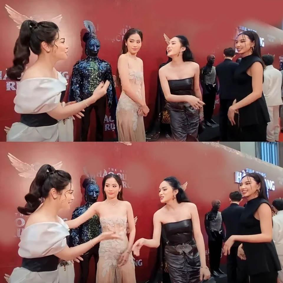 Hương Giang giành chỗ có 'hot' bằng cái gạt tay của Đỗ Mỹ Linh? Huong Giang gianh cho co 'hot' bang cai gat tay cua Do My Linh?