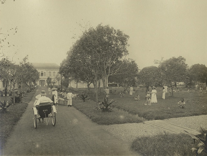 br/> Quang cảnh khuôn viên bệnh viện Chợ Lớn.