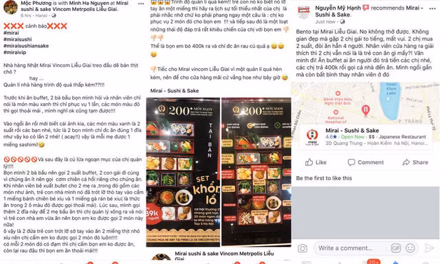 Di 4 tra tien buffet 2, me bim sua tranh cai nay lua voi nha hang