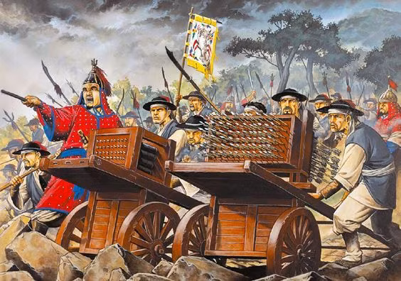 Chiến công nổi bật của Hwacha là trận Haengju (12/2/1593), khi quân Triều Tiên chống lại quân Nhật Bản dưới trướng Toyotomi Hideyoshi. Trong trận này, 3.000 quân Triều Tiên với 40 chiếc Hwacha đã đánh bại 30.000 quân Nhật Bản.