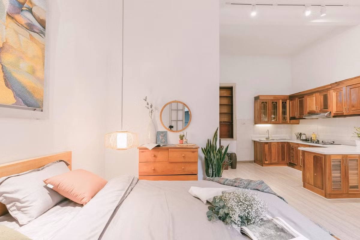 Cải tạo căn hộ studio nằm trong biệt thự Pháp cổ theo phong cách Rustic ảnh 6