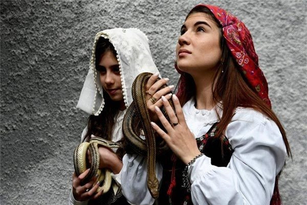 Từ tháng Ba, những người dân địa phương đã bắt đầu đi lùng bắt 4 loại rắn không độc khác nhau, loại bỏ răng nanh và nuôi nhốt chúng cho tới khi diễn ra lễ hội.