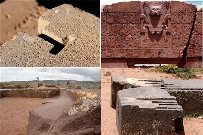 3. Puma Punku – công trình đáng nể hơn kim tự tháp Ai Cập: Puma Punku ở Tiwanaku của Bolivia. Những phiến đá khổng lồ được điêu khắc tinh vi, vuông góc, bề mặt nhẵn mịn như những thanh gỗ lớn được bào kỹ lưỡng. Các di chỉ có từ năm 536 - 600 này được tạo thành từ đá granite và đá diorite, có độ cứng chỉ thua kim cương. Nếu quan sát kỹ những phiến đá, có thể bắt gặp một số khối cấu trúc đá phức tạp, như thể chúng được tạo ra bởi máy móc hoặc thậm chí là thiết bị cắt bằng laser. Nhiều tảng đá với các đường hoa văn thẳng tắp, độ sâu đồng đều tuyệt đối và được đặt khít vào nhau như một một khối đá liền. Các nhà nghiên cứu chưa hiểu vì sao có thể có những tác phẩm chính xác trên một quy mô lớn như vậy, ngay cả công nghệ khắc lazer hiện nay vẫn khó có thể thực hiện được loại công trình này. 