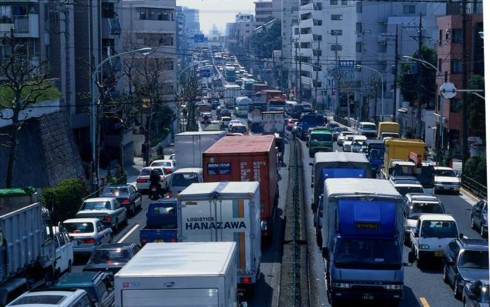 ##sc### Tắc đường kéo dài 135km tại thủ đô Tokyo, Nhật Bản vào tháng 8/1990.