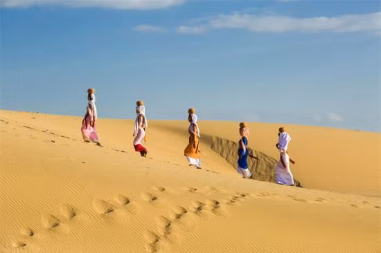 Trên sa mạc ở Phan Rang.