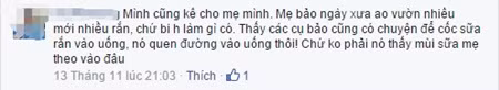 Nhiều người khác cho rằng đó là tin đồn nhảm nhí, gây hoang mang cho các mẹ.