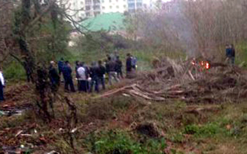 Khu vực phát hiện thi thể nam thanh niên.